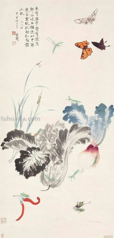 于非闇蔬果图：淡墨藏风骨 - 图画吧TUHUABA