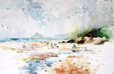 水彩画的特殊技法 - 今日头条