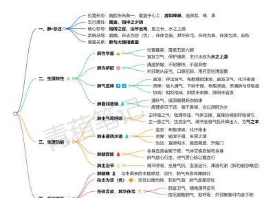 系统学中基03｜藏象（思维导图可打印） - 图画吧TUHUABA