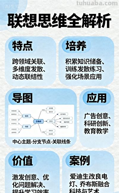 【科学思维】联想思维特点导图价值培养应用案例 - 图画吧TUHUABA