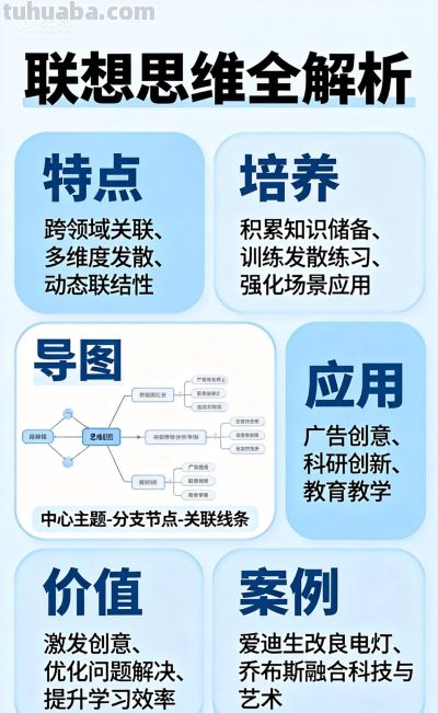 【科学思维】联想思维特点导图价值培养应用案例 - 图画吧TUHUABA