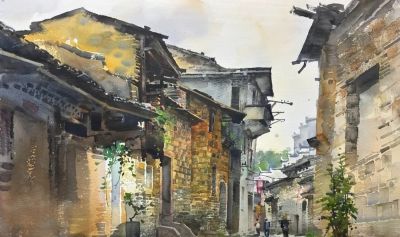 戴艺强·水彩写生 ｜ 水色之间，心象万千 - 图画吧TUHUABA