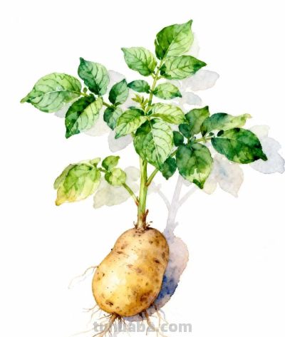 水彩画｜土豆 - 图画吧TUHUABA