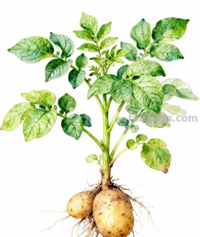 水彩画｜土豆 - 图画吧TUHUABA