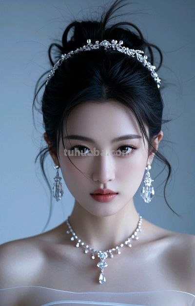 冷军写实风格油画，纤毫毕现，韵致天成，定格东方美人的极致清颜 - 图画吧TUHUABA