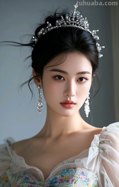 冷军写实风格油画，纤毫毕现，韵致天成，定格东方美人的极致清颜 - 图画吧TUHUABA