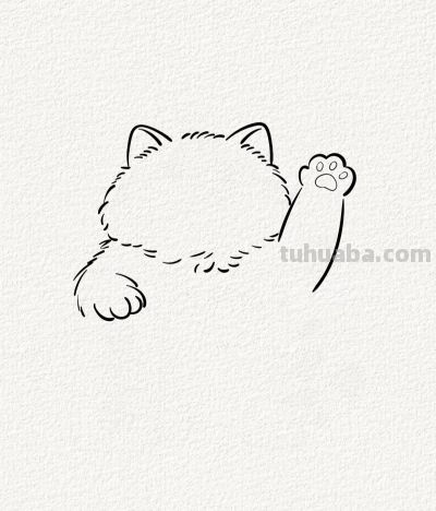 招财猫丨涂鸦简笔画分享 - 图画吧TUHUABA