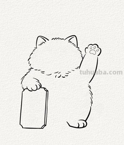 招财猫丨涂鸦简笔画分享 - 图画吧TUHUABA