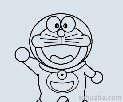 简笔画每日更新之机器猫 - 图画吧TUHUABA