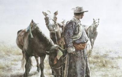 长海｜草原与生命的交织——我的水彩画创作之路 - 图画吧TUHUABA