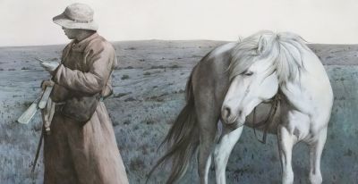 长海｜草原与生命的交织——我的水彩画创作之路 - 图画吧TUHUABA