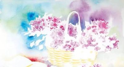水彩湿画法讲解：好学又好看的水彩花卉教程 - 图画吧TUHUABA