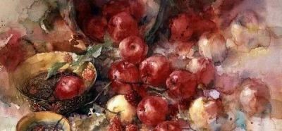 水彩湿画法讲解：好学又好看的水彩花卉教程 - 图画吧TUHUABA