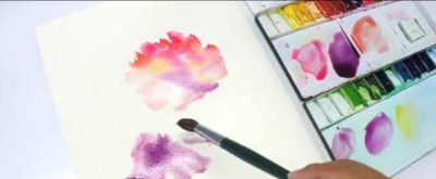 水彩湿画法讲解：好学又好看的水彩花卉教程 - 图画吧TUHUABA