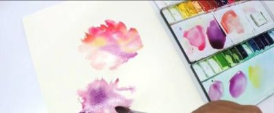 水彩湿画法讲解：好学又好看的水彩花卉教程 - 图画吧TUHUABA