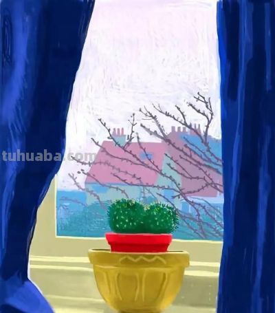 色彩为诗：霍克尼与马蒂斯的视觉共鸣 - 图画吧TUHUABA