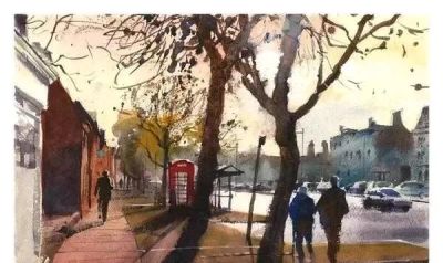 英国水彩大师Keith Hornblow风景绘画作品欣赏 - 图画吧TUHUABA