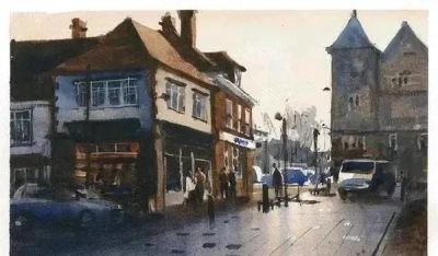 英国水彩大师Keith Hornblow风景绘画作品欣赏 - 图画吧TUHUABA