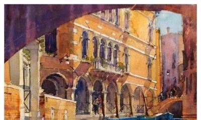 英国水彩大师Keith Hornblow风景绘画作品欣赏 - 图画吧TUHUABA