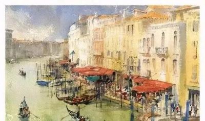 英国水彩大师Keith Hornblow风景绘画作品欣赏 - 图画吧TUHUABA