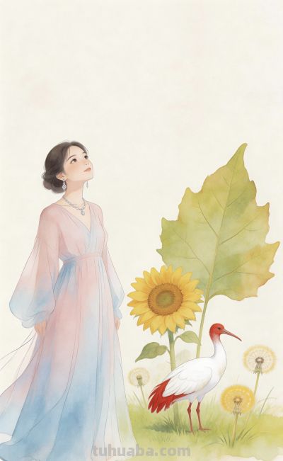 被这组水彩画治愈了！晕染温柔，每一幅都藏着东方诗意 - 图画吧TUHUABA