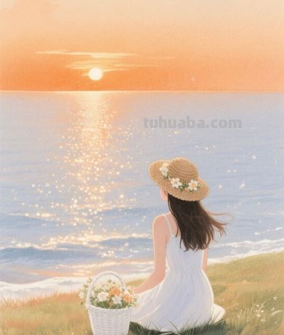 春风轻拂花事忙 绽放一季好时光丨柚子的画笔治愈系水彩风插画分享 - 图画吧TUHUABA