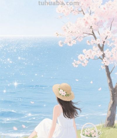 春风轻拂花事忙 绽放一季好时光丨柚子的画笔治愈系水彩风插画分享 - 图画吧TUHUABA