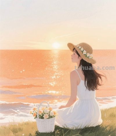 春风轻拂花事忙 绽放一季好时光丨柚子的画笔治愈系水彩风插画分享 - 图画吧TUHUABA