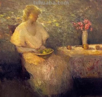 当代印象派画家丹·麦考油画作品欣赏 - 图画吧TUHUABA