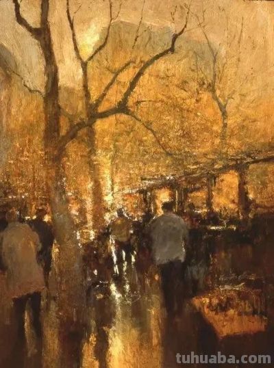 当代印象派画家丹·麦考油画作品欣赏 - 图画吧TUHUABA