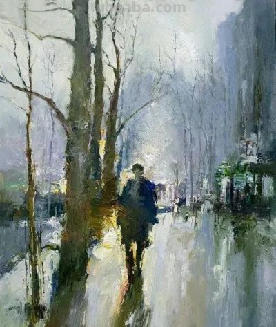 当代印象派画家丹·麦考油画作品欣赏 - 图画吧TUHUABA