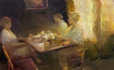 当代印象派画家丹·麦考油画作品欣赏 - 图画吧TUHUABA