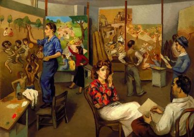 美国女画家Mabel Alvarez油画作品欣赏 - 图画吧TUHUABA