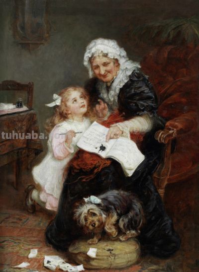 艺术家 | 英国画家弗雷德里克·摩根油画作品 - 图画吧TUHUABA