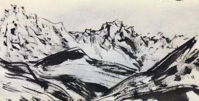 王泽起（子虚）——西部山水速写 - 图画吧TUHUABA