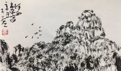 王泽起（子虚）——西部山水速写 - 图画吧TUHUABA