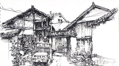 为什么喜欢钢笔速写的人越来越多，来看看这些作品 - 图画吧TUHUABA