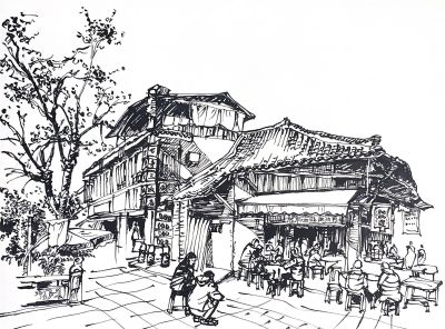 为什么喜欢钢笔速写的人越来越多，来看看这些作品 - 图画吧TUHUABA