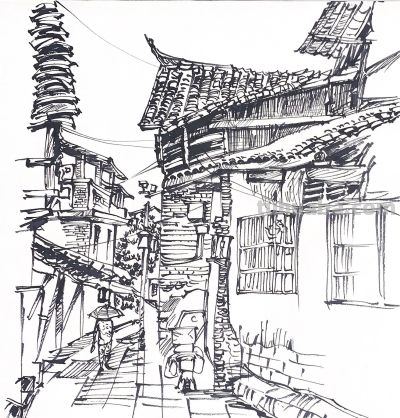 为什么喜欢钢笔速写的人越来越多，来看看这些作品 - 图画吧TUHUABA