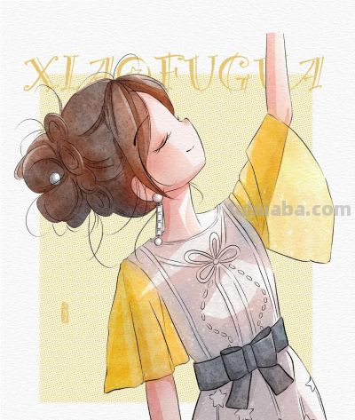 谁能拒绝这么可爱的动漫少女插画啊！画风把甜度和元气值直接拉满 - 图画吧TUHUABA