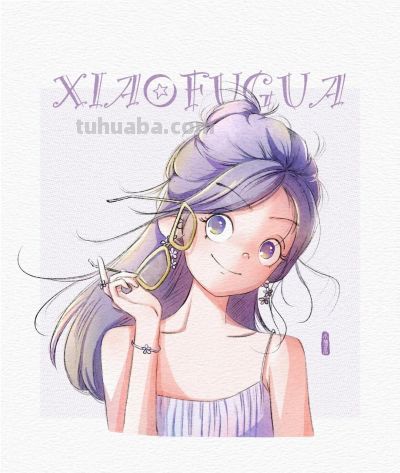 谁能拒绝这么可爱的动漫少女插画啊！画风把甜度和元气值直接拉满 - 图画吧TUHUABA