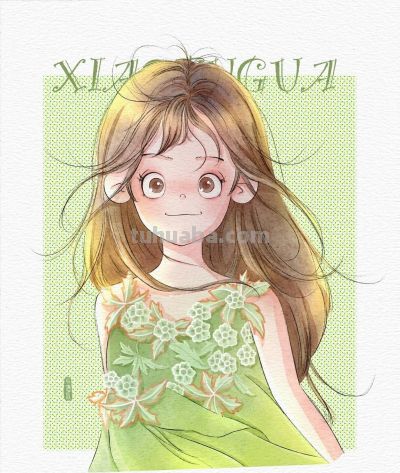 谁能拒绝这么可爱的动漫少女插画啊！画风把甜度和元气值直接拉满 - 图画吧TUHUABA