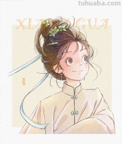 谁能拒绝这么可爱的动漫少女插画啊！画风把甜度和元气值直接拉满 - 图画吧TUHUABA