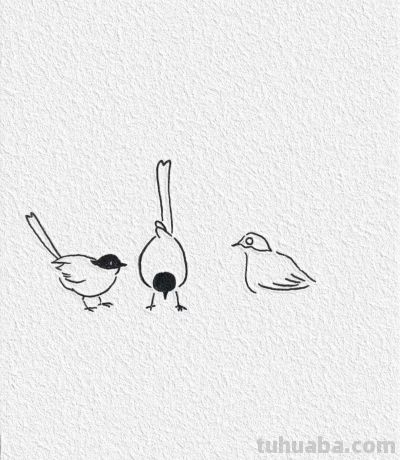 三只可爱小鸟 欢快地啄食着 仿佛在享受美好的时光丨记忆简笔画分享 - 今日头条 三只可爱小鸟 欢快地啄食着 仿佛在享受美好的时光丨记忆简笔画分享 - 图画吧TUHUABA