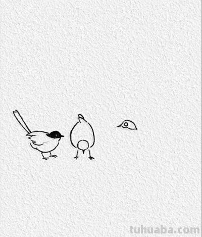 三只可爱小鸟 欢快地啄食着 仿佛在享受美好的时光丨记忆简笔画分享 - 今日头条 三只可爱小鸟 欢快地啄食着 仿佛在享受美好的时光丨记忆简笔画分享 - 图画吧TUHUABA