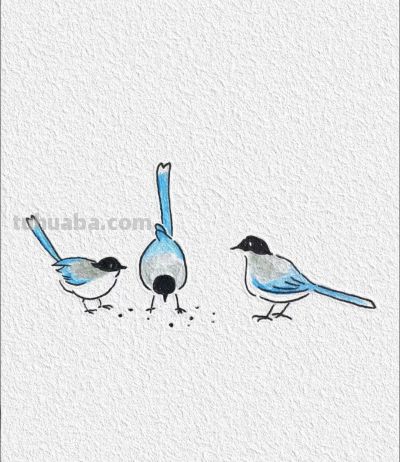 三只可爱小鸟 欢快地啄食着 仿佛在享受美好的时光丨记忆简笔画分享 - 今日头条 三只可爱小鸟 欢快地啄食着 仿佛在享受美好的时光丨记忆简笔画分享 - 图画吧TUHUABA