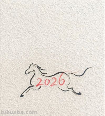 2026年 马到成功 一跃春风万里丨燕子简笔画分享 - 图画吧TUHUABA