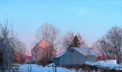 简约的风景画，美国画家Ben Bauer作品 - 图画吧TUHUABA