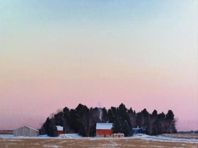 简约的风景画，美国画家Ben Bauer作品 - 图画吧TUHUABA