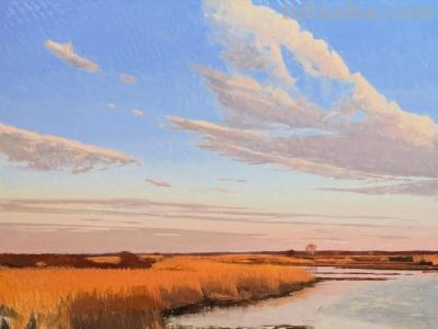 简约的风景画，美国画家Ben Bauer作品 - 图画吧TUHUABA